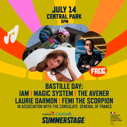 FREE SummerStage Concert on Bastille Day, July 14, 2024!